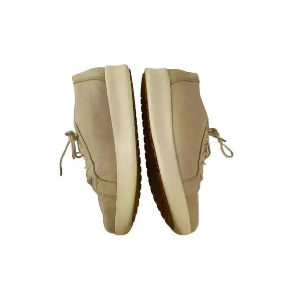 Timberland Womens Berlin Park Oxford Shoes Beige Leather Lace Up Round Toe 10 - Picture 3 of 12